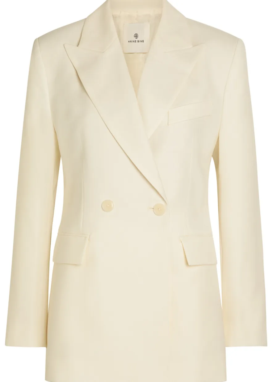Tiphaine double-breasted woven blazer