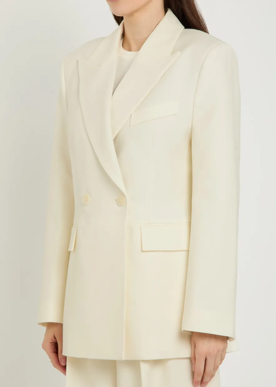 Tiphaine double-breasted woven blazer