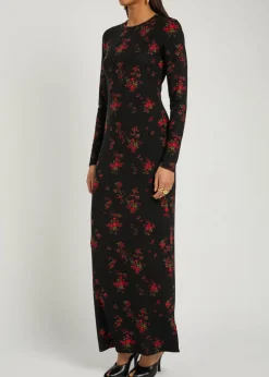 Tommie floral stretch-jersey maxi dress