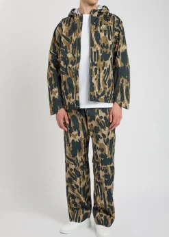 Tour Divot waterproof camouflage hooded nylon jacket