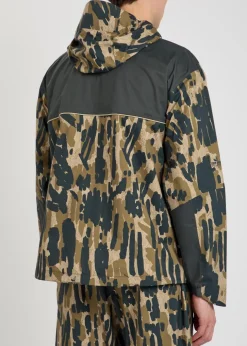 Tour Divot waterproof camouflage hooded nylon jacket