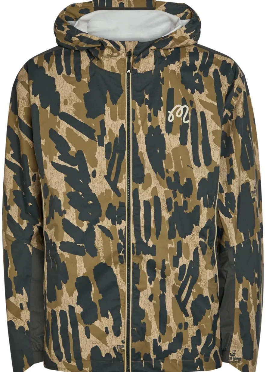 Tour Divot waterproof camouflage hooded nylon jacket