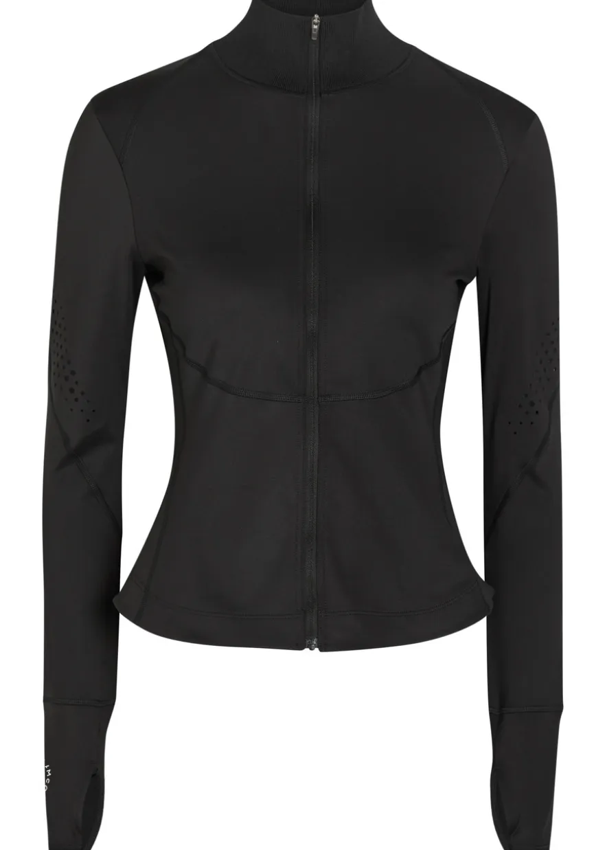 Training stretch-jersey midlayer jacket