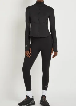 Training stretch-jersey midlayer jacket