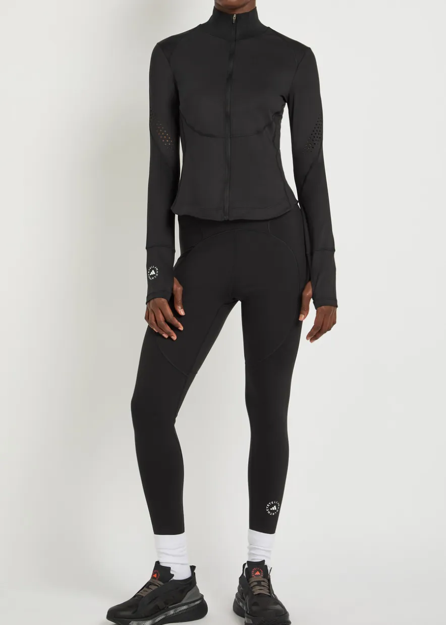 Training stretch-jersey midlayer jacket