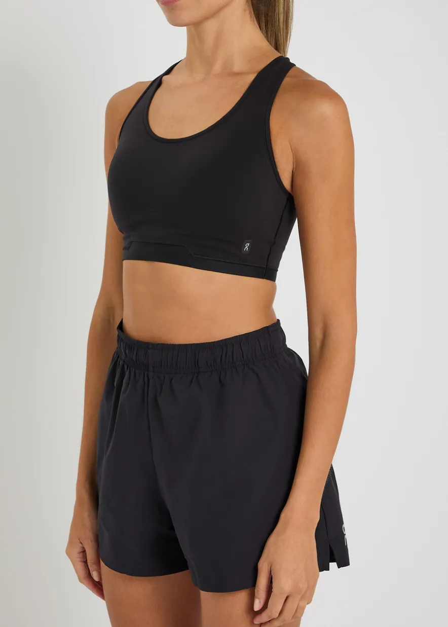 Train stretch-nylon bra top