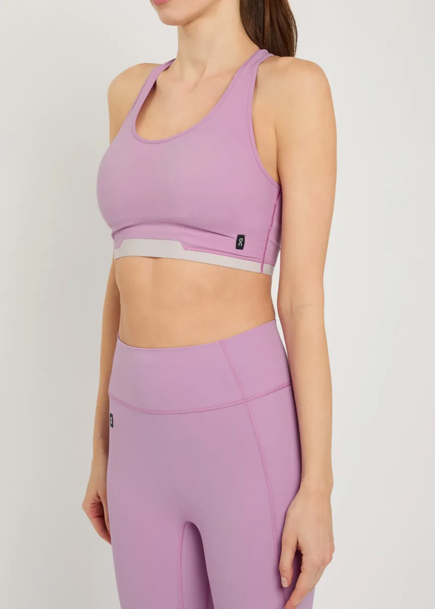 Train stretch-nylon sports bra
