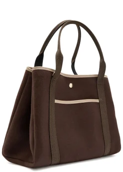 Traversée M Pockets Whip wool tote bag