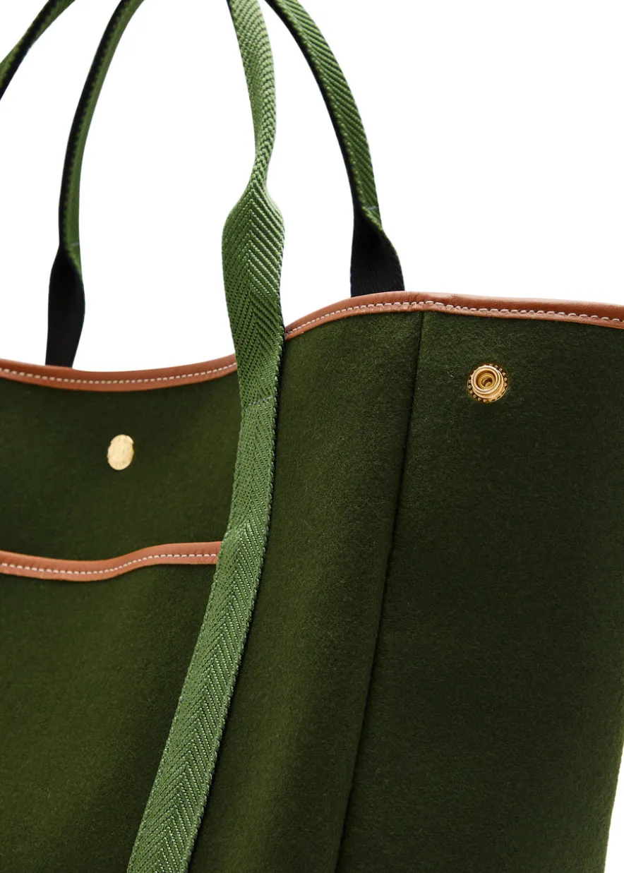 Traversée M Pockets Whip wool tote bag