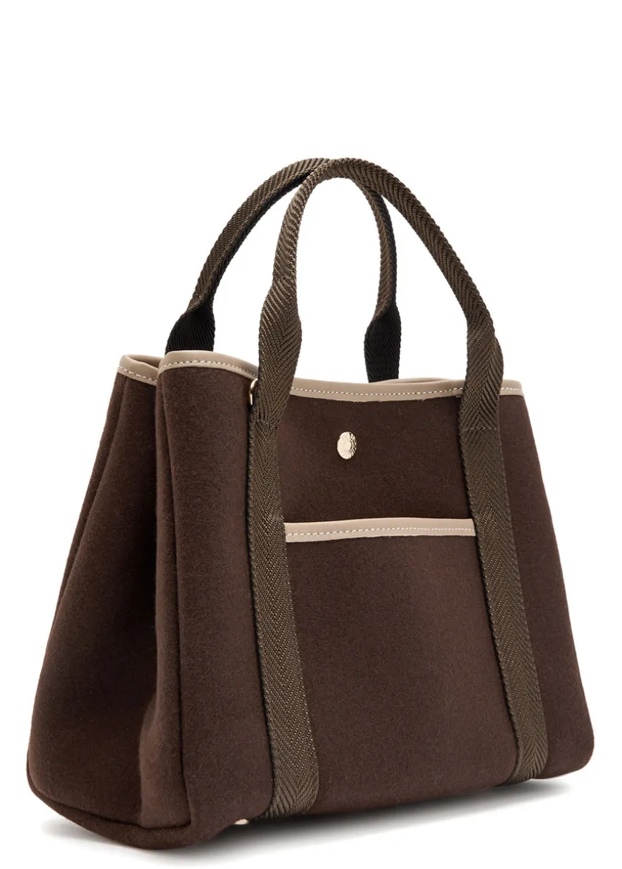 Traversée S Pockets Whip wool tote bag
