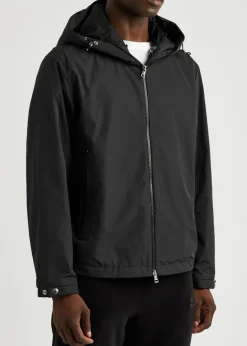 Traversier hooded nylon jacket