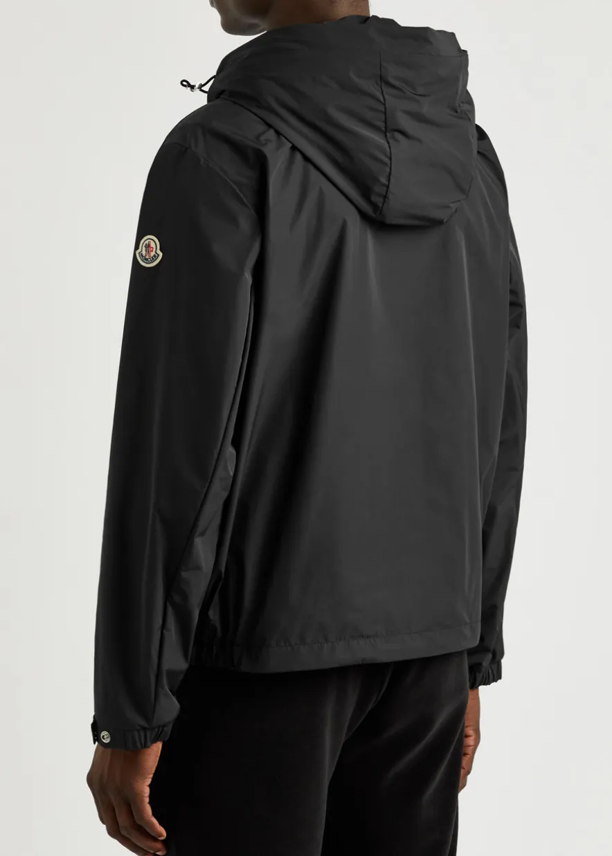 Traversier hooded nylon jacket