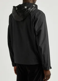 Traversier hooded nylon jacket