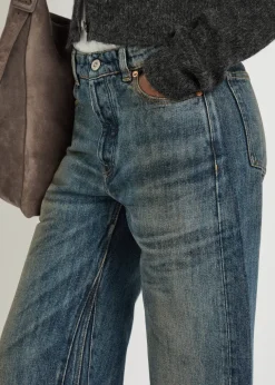 Treble Cut wide-leg denim jeans