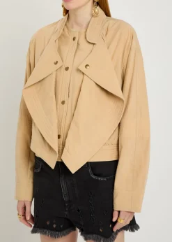 Tricia layered-effect woven jacket