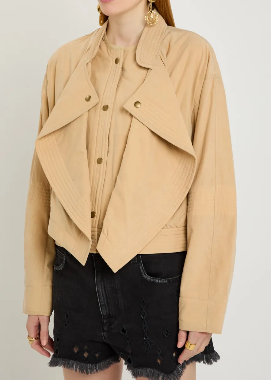 Tricia layered-effect woven jacket