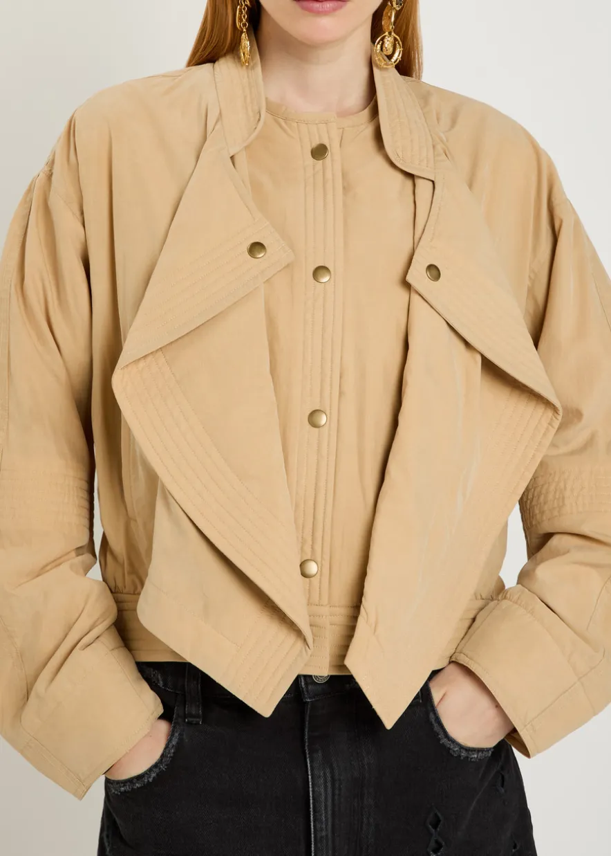 Tricia layered-effect woven jacket