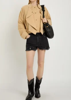 Tricia layered-effect woven jacket