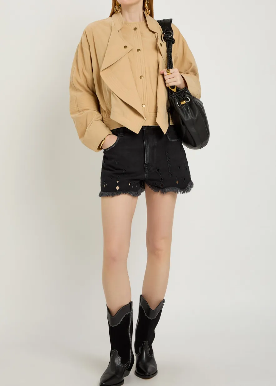 Tricia layered-effect woven jacket