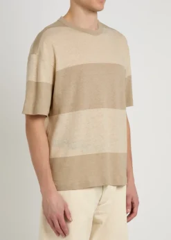 Triplet striped cotton-knit T-shirt