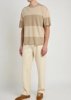 Triplet striped cotton-knit T-shirt