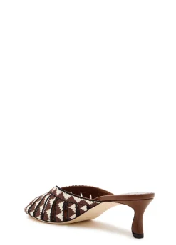 Trofesamu 50 cross-over wool and leather sandals