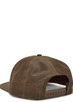 Trucker logo-embroidered twill cap