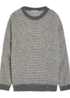 T Shape striped wool-blend jumper