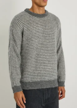 T Shape striped wool-blend jumper