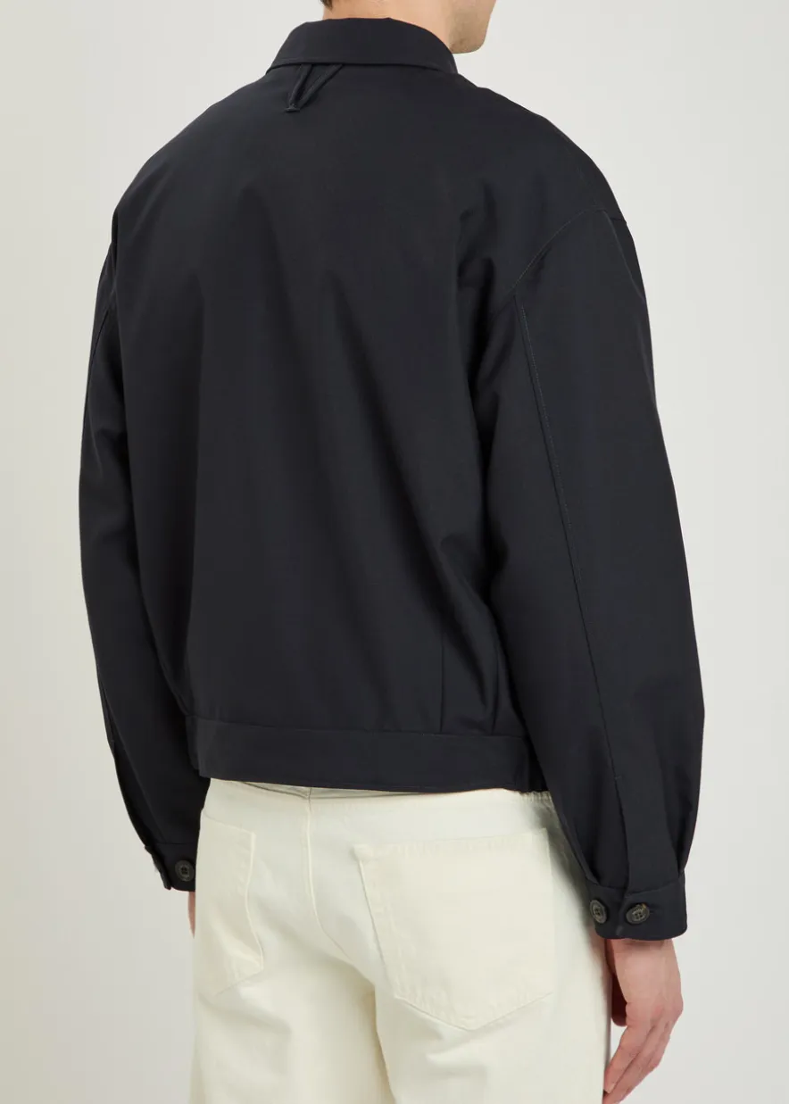 Twill bomber jacket
