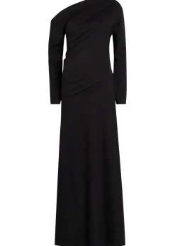 Twisted jersey maxi dress