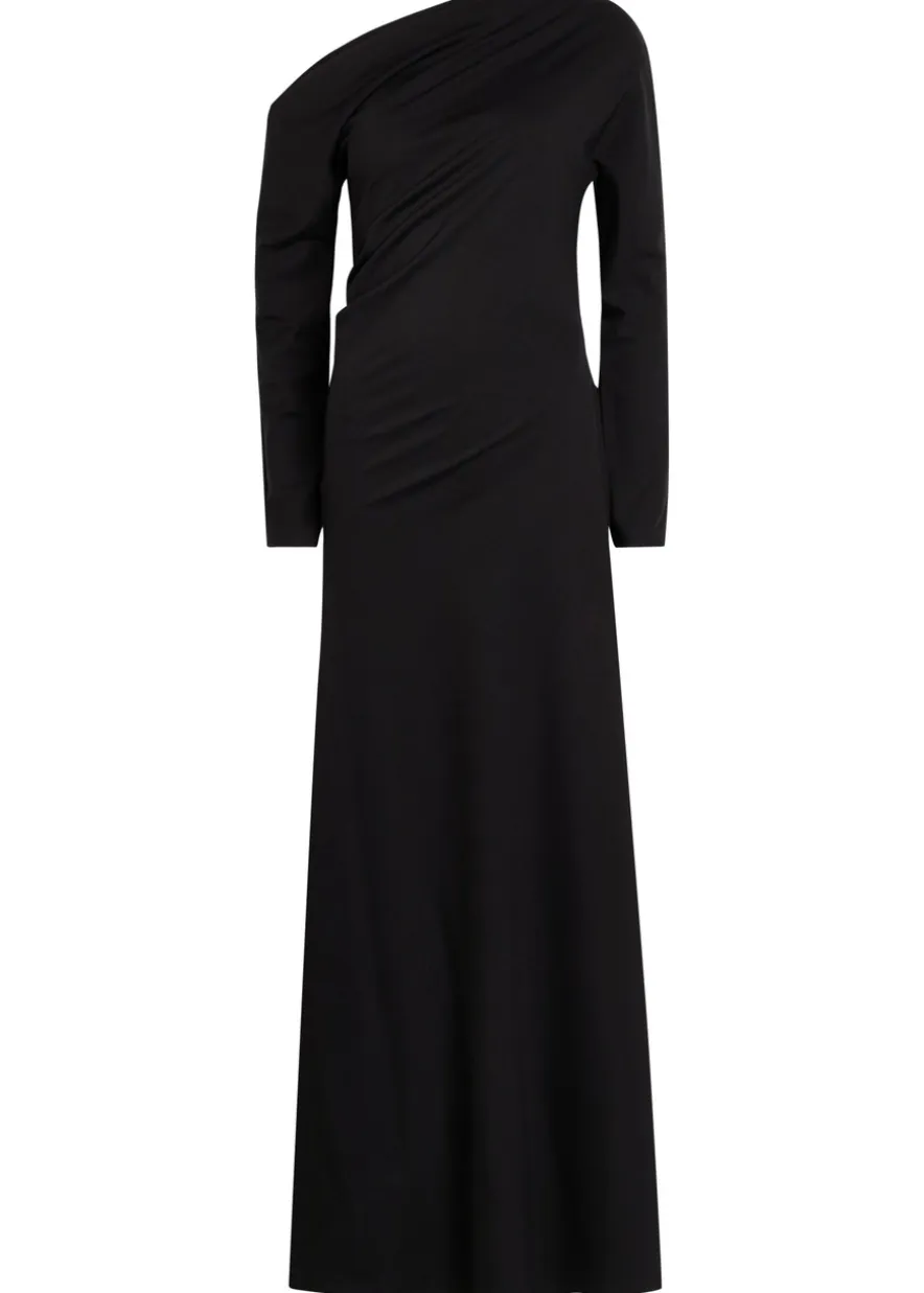 Twisted jersey maxi dress