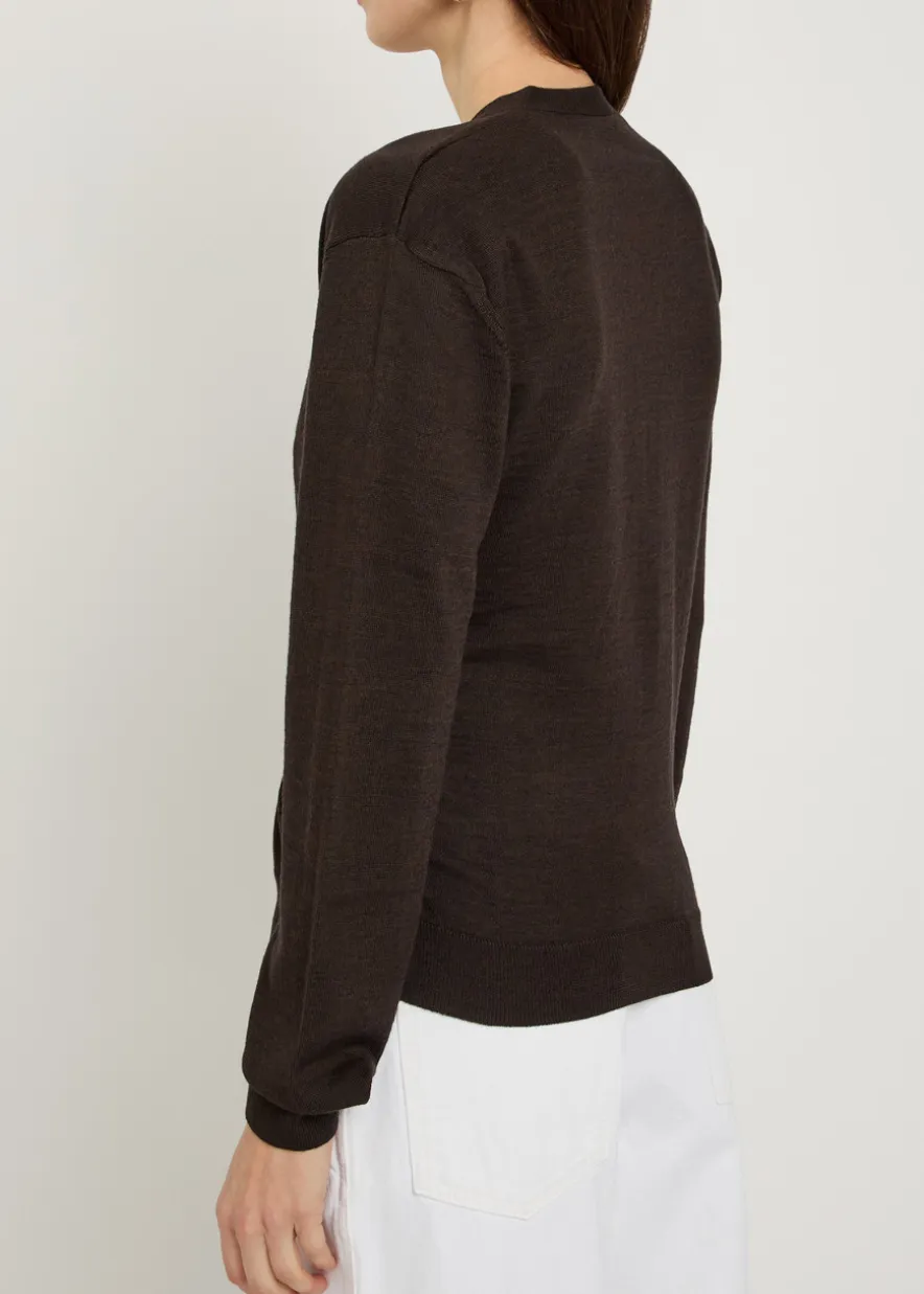 Twisted knit jumper