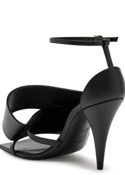 Twisted leather sandals