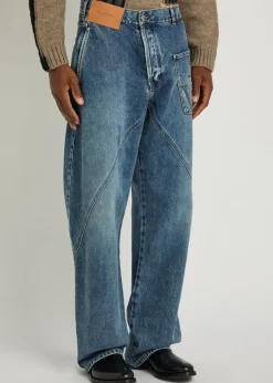Twisted Workwear straight-leg jeans