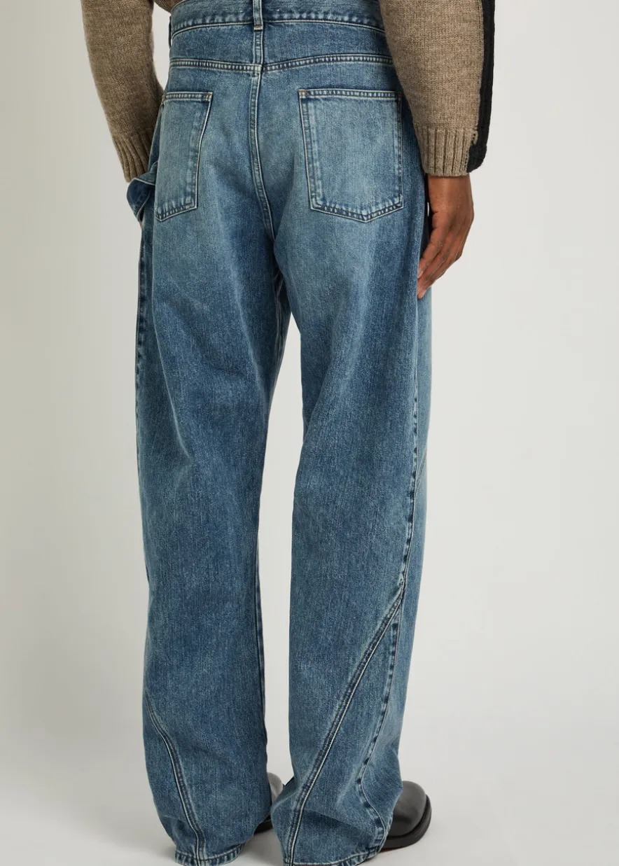 Twisted Workwear straight-leg jeans
