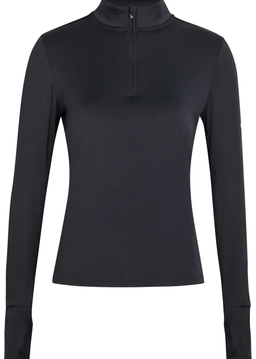 Ultralite half-zip stretch-jersey gym top