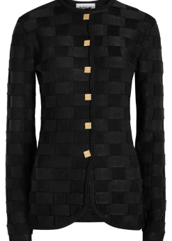 Uma checked knit cardigan