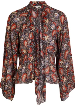 Uma floral chiffon blouse