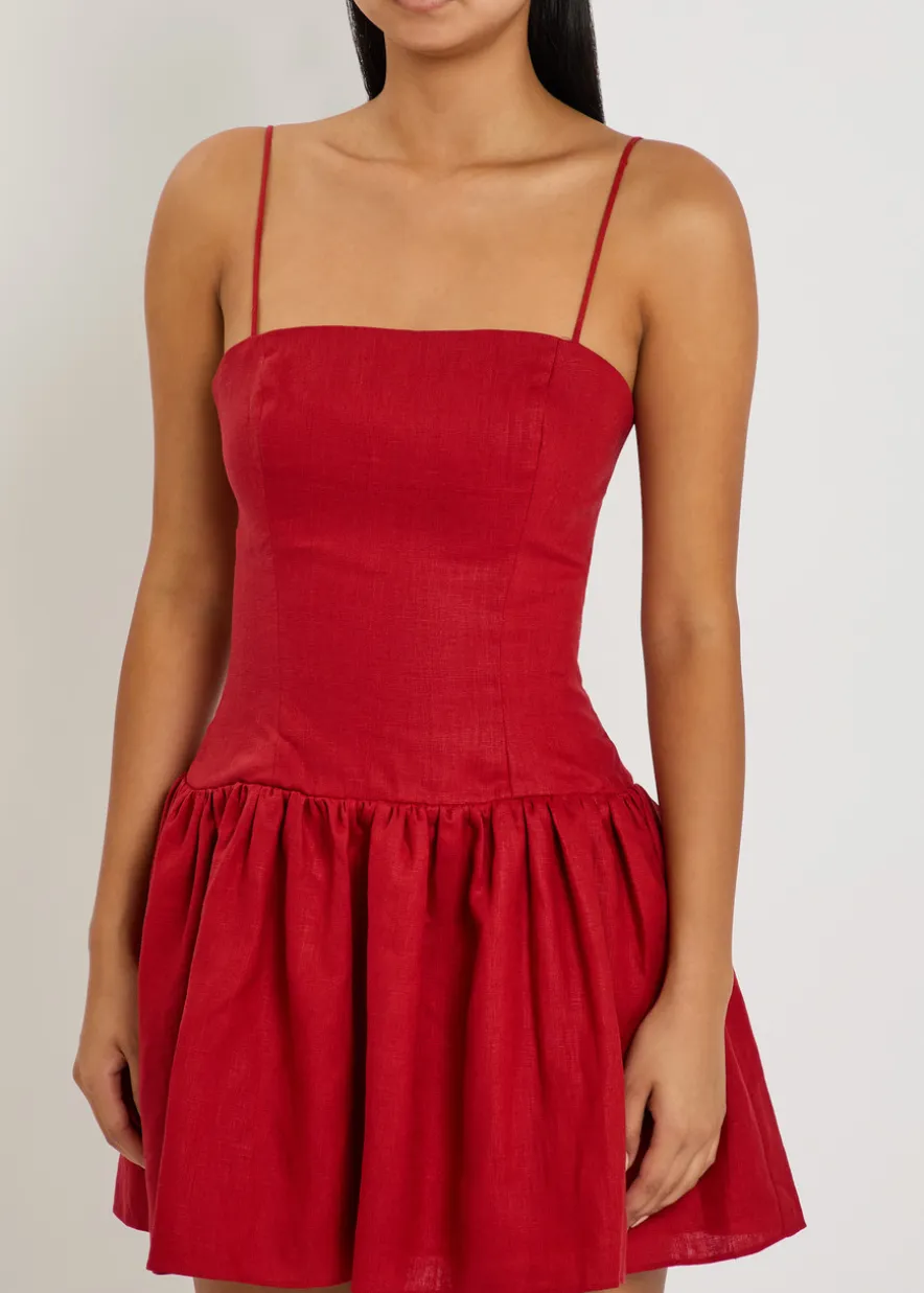 Uma linen mini dress