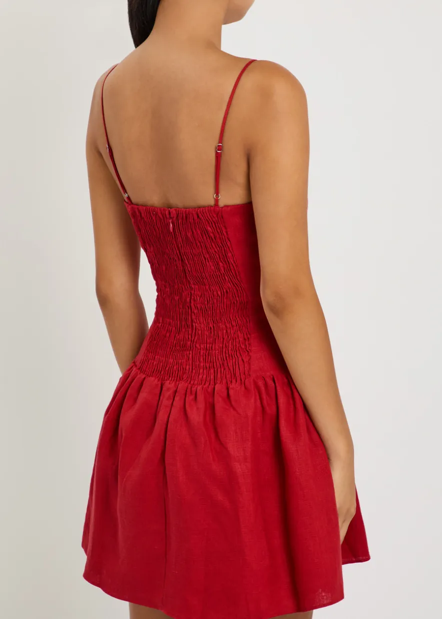 Uma linen mini dress