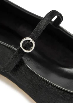 Uma pony hair Mary Jane flats