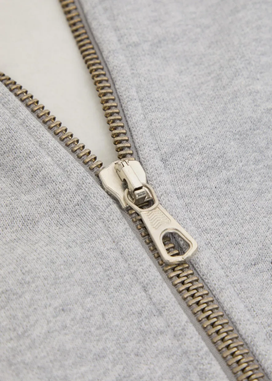 Uniform half-zip cotton-blend sweatshirt