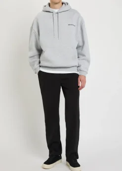 Uniform hooded cotton-blend sweatshirt