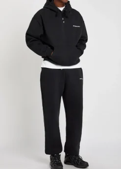 Uniform hooded cotton-blend sweatshirt