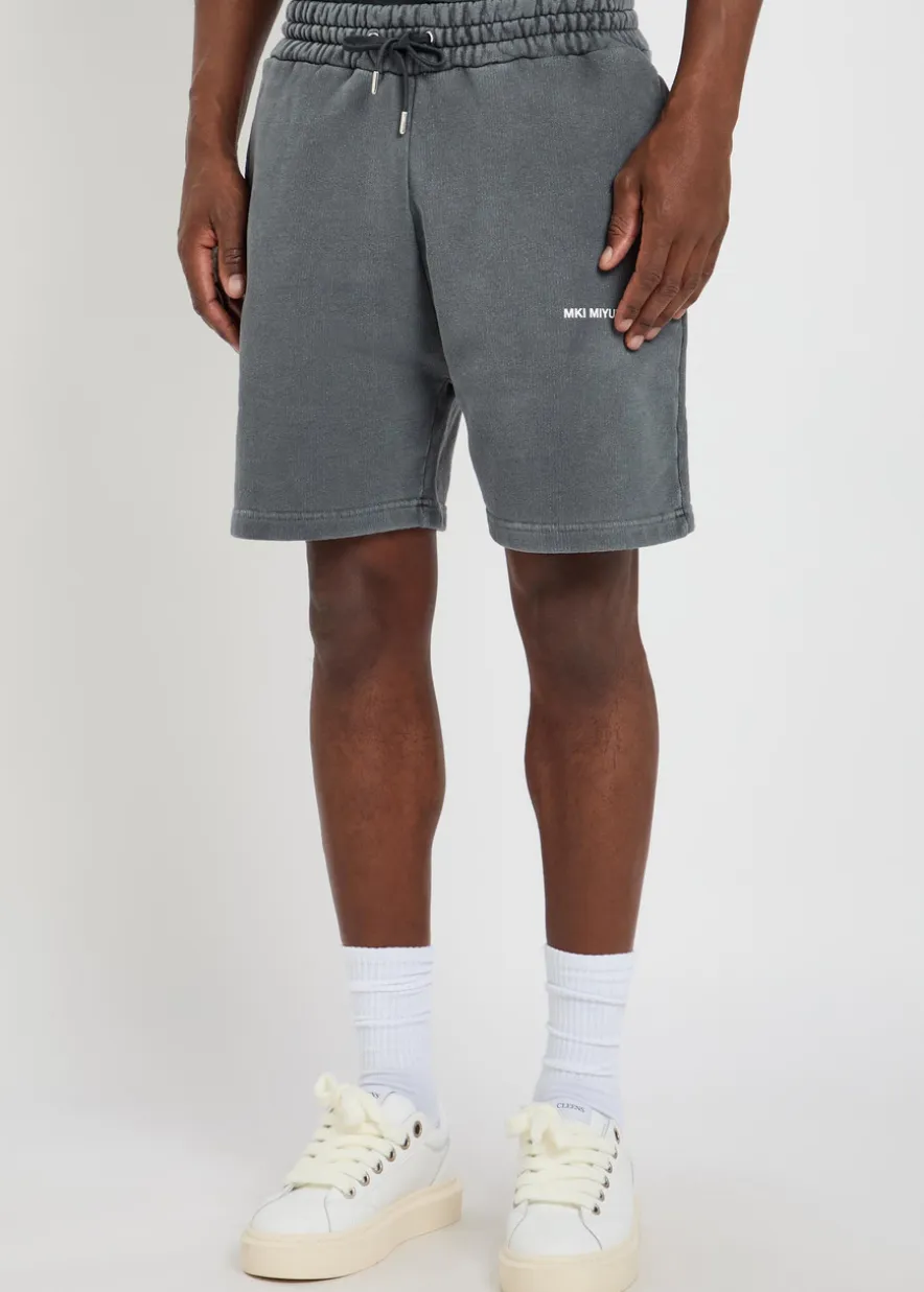 Uniform logo-print cotton-blend shorts