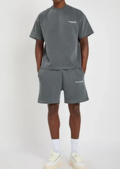 Uniform logo-print cotton-blend shorts