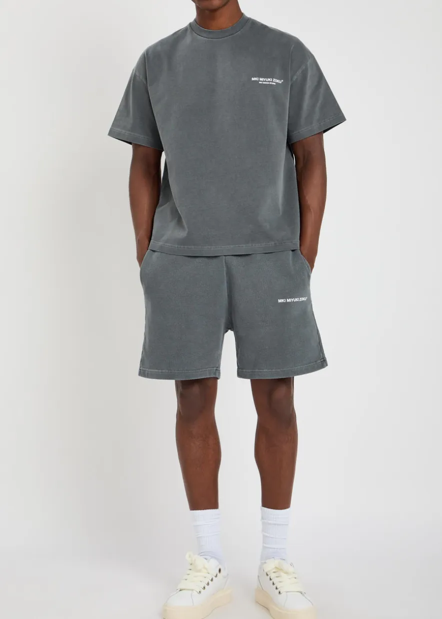 Uniform logo-print cotton-blend shorts