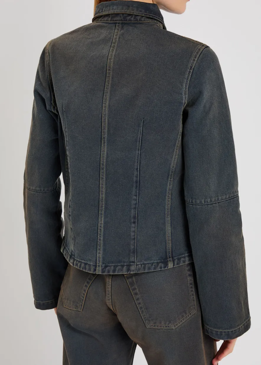 Union darted denim jacket