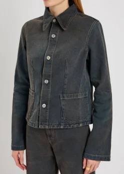 Union darted denim jacket